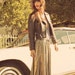 Metallic SILVER maxi SKIRT