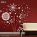 SALE 50% Off Large white GEOMETRIC FIREWORKS Wall decals interior graphics decor by Decals Murals