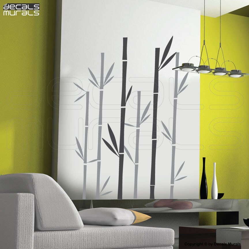 Wall decals GEOMETRIC BAMBOO Vinyl art stickers Interior