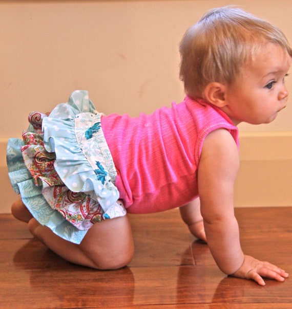 Items similar to Baby Frill BLOOMERS PATTERN pants diaper PDF sewing