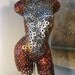 Abstract Metal Torso free standing Sculpture by Holly Lentz