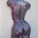 Abstract Metal Wall art sculpture Torso Nude by Holly Lentz