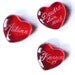 Custom Listing for rhimtt - 6 Little Glass Pocket Hearts Custom Engraved