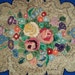 Vintage Oval Hand Hooked Wool Rug Gorgeous Cabbage Roses
