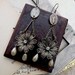 Vintage Assemblage Earrings, The Flower of Life, by RusticGypsyCreations