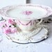 Cake plate dessert pedestal Small Cake Plate in Vintage Wedgewood Williamsburg Husk Pink
