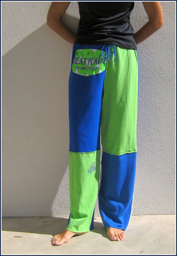 Bright Fun T Shirt Pants for Her Mom / S M / UpCycled Tees