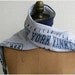 New York Yankees Recycled T Shirt Scarf / Navy Blue Gray White / Unisex / Men / Women / Boys / Gift For Him Her Under 25 / Cotton / ohzie