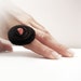 Crochet Ring, Spiral Tube, Brown - Orange, Adjustable