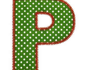 Pretty Applique Font Machine Embroidery Designs Appliques Patterns in 5 sizes 2", 3", 4", 5" and 6"