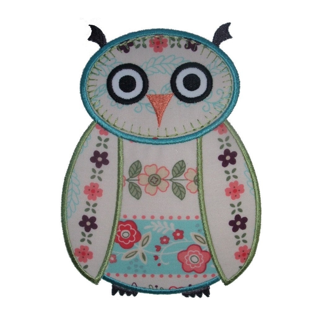 Download WISE OWL Machine Applique Embroidery Design Pattern in 5