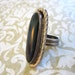Vintage Sterling Silver Onyx Indian Ring