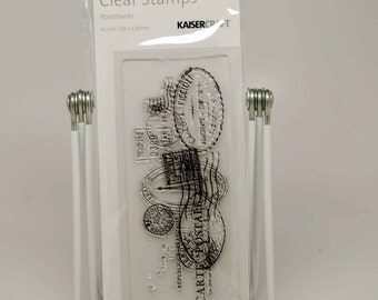 KaiserCraft Background Clear Stamps -- Acrylic -- Postmarks Distressed Shabby Chic