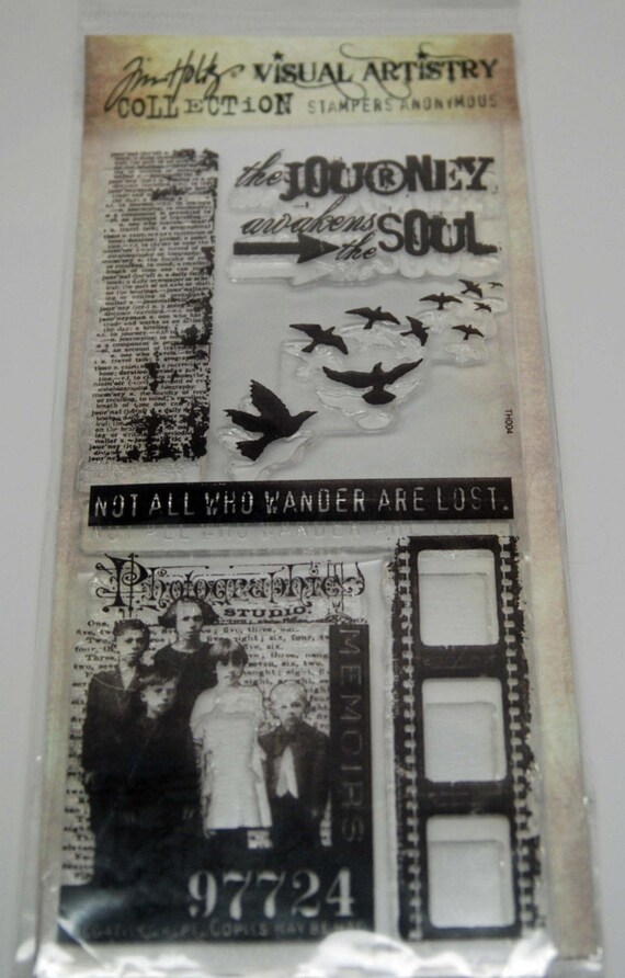 Tim Holtz Visual Artistry Clear Stamps Lost and Found