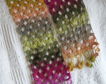 Crocheted Scarf Pattern in Noro Sock Yarn