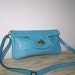 Light blue purse clutch cross body bag Tal