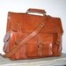 15" Tan Leather Messenger Bag Handbag Neder size XL fits a 15 inches laptop SALE