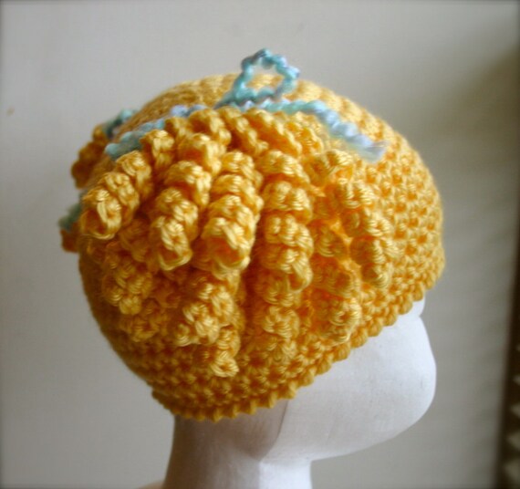 Little Miss Curly Q Crochet Beanie 03 36 612 Toddler