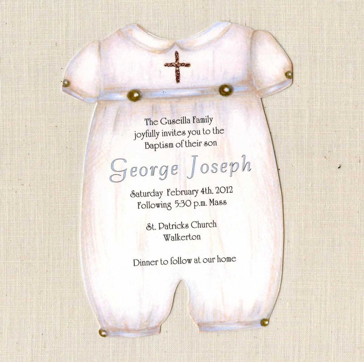 Personalized Baptism Invitation Free 9