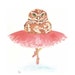 Owl Watercolor - Original Painting, Ballet, Tutu, Animal Illustration