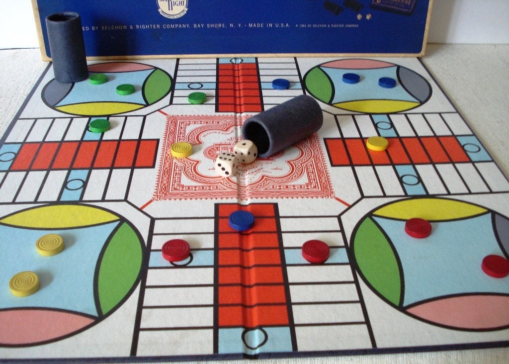 Vintage 1964 Parcheesi Game Complete With All Game Pieces