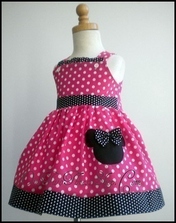 Custom Boutique Minnie Mouse Jumper Dress 12 Months to 6