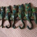 Custom Hand Painted Seven Cats of Many Colors Art Multicolor Wall Hook with Six Tail Hooks for your Home or Office Cottage Style