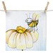 Original Bee and Flower Drawing "There's No Honey in this Flower"