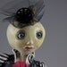 Victorian Anthropomorphic Steampunk Art Doll - Punky P. Pumpkinhead