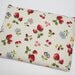 Laptop Sleeve For 13 inch Padded Cotton Macbook Case- Floral with strawberry-Ready to ship
