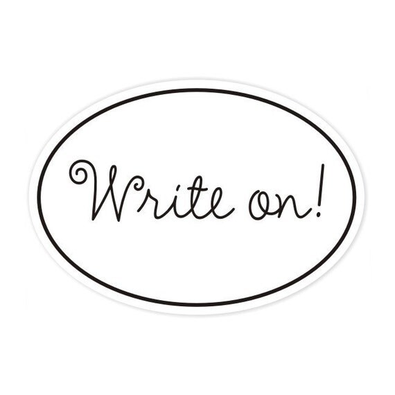 write on bumper sticker