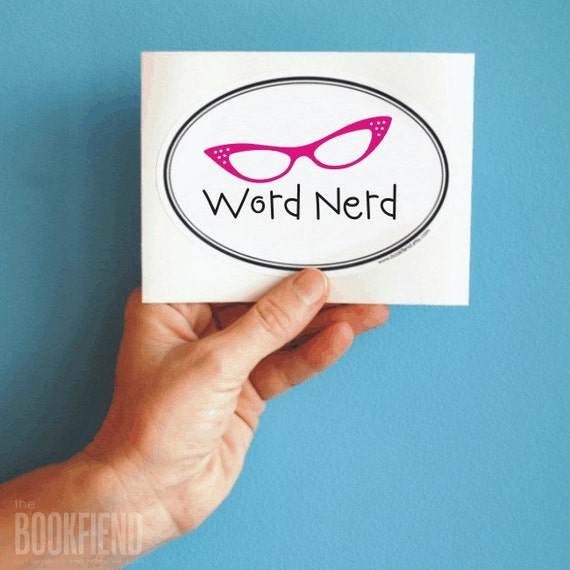 word nerd sticker