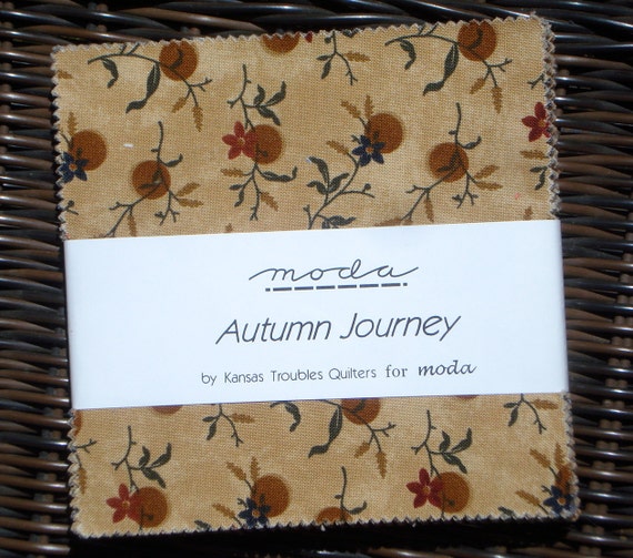 CLEARANCE Moda Charm Pack Autumn Journey Kansas by claydeal