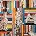 Alexander Henry "woof" dogs on stripes FQ or more