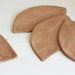 Last one. Latte brown leaf coasters, set of 4