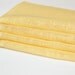 Light yellow linen napkins, set of 4