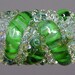 Green Lampwork Focal Bead SALE