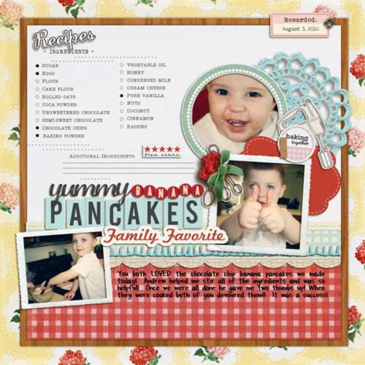 Kitschy Kitchen Mixed Media Digital Scrapbooking by sahlink