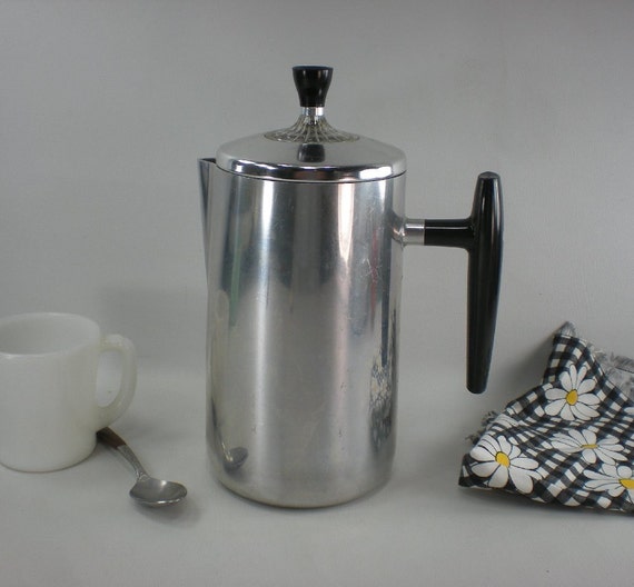 1960s Wear Ever No. 968 Coffee Percolator Maker Stove Top