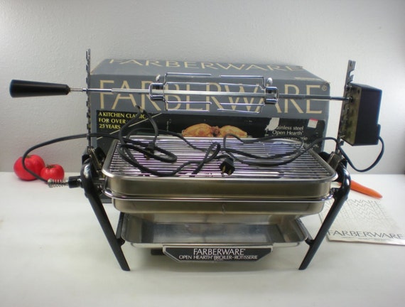 Farberware Open Hearth Broiler Rotisserie Grill 455N with