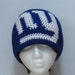 New York Giants Handmade Crochet Beanie