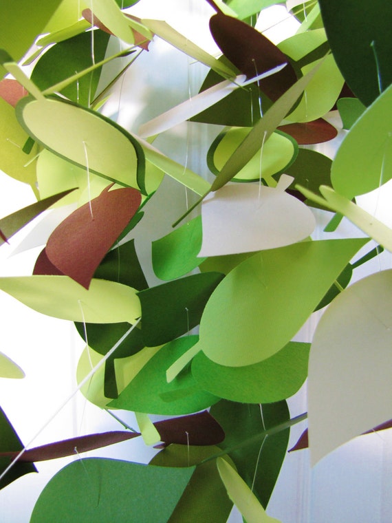 Baby Mobile Cascading Leaves in Spring