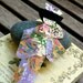 1pc - Origami Japanese Geisha Bookmark Purple Floral Kimono
