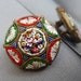 Star Mosaic Brooch in Red, White, Blue and Green