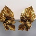 Huge Acorns & Oak Leaves Clip On Earrings