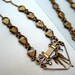 Tribal - Artist Designed Brass tone Mid Century Modernist Necklace