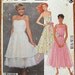 Vintage 80's Misses' Strapless Party Dress and Sash, Prom, Bridesmaid, McCall's 2470 Pattern UNCUT Size 10