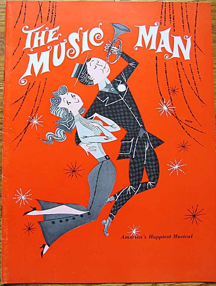 Vintage 50's The Music Man Playbill Program featuring