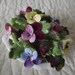 Vintage Royal Adderley England Bone China Flowers in a Shell Base Figurine