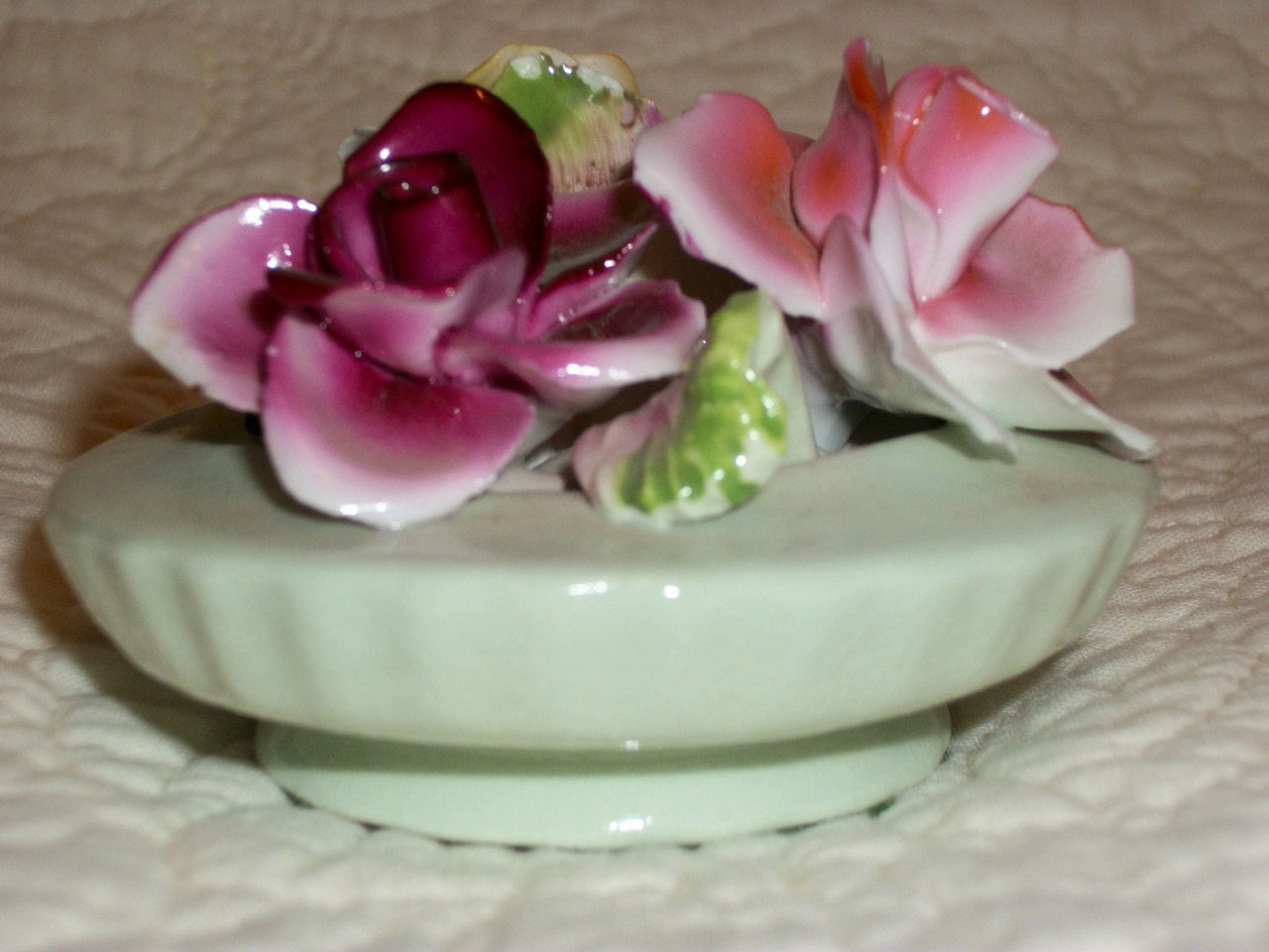 Vintage Chorlez Staffordshire England Bone China Flowers